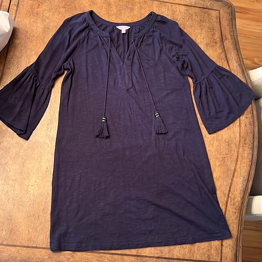 Lilly Pulitzer 3/4 Bell Sleeve Dress with Tassels